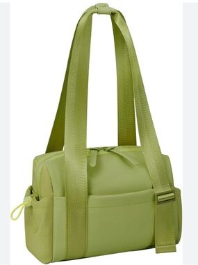 🔥🆕🔥 Chartreuse Green Nylon Utility Shoulder Bag with Dust Bag Gym Travel